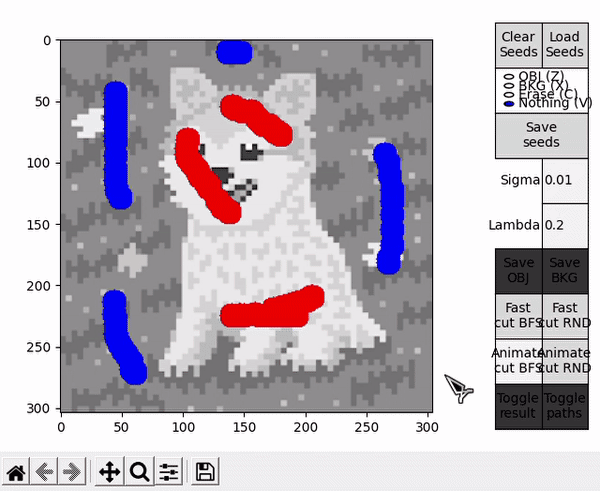 interactive-graph-cut-segmentation Project